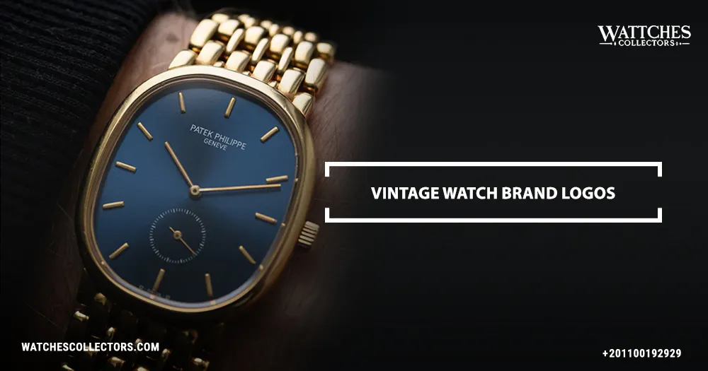 Vintage watch brand logos